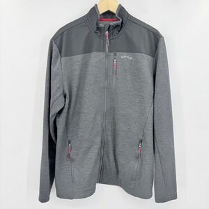 Orvis Mens Classic Collection Full Zip Fleece Jacket Grey Two Tone Size Large